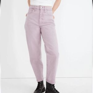 NWT MADEWELL Balloon Jeans Garment-Dyed Edition in Provence Grape Lavender 28